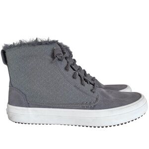 Sperry Women's Gray Crest Lug High-Top Winter Sneakers size 9.5